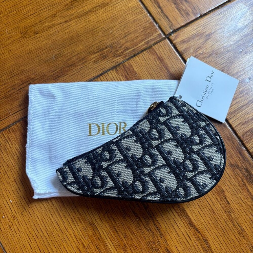NWT Dior Trotter Saddle Coin Case Wallet
